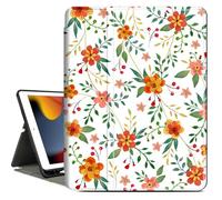 Vimorco Case for iPad Air 3 2019, for iPad Pro 10.5 inch 2017/2019, for iPad 9th/8th/7th Generation 10.2 inch,Multiple Viewing Angles,Pencil Holder,Full Protective Cover,Auto Sleep/Wake,Yellow Flower