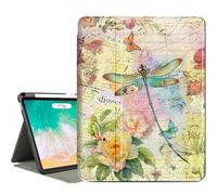 Vimorco Case for iPad Air M3/M2 11 Inch 2025/2024,for iPad Air 5th/4th Gen 10.9 inch,for iPad Pro 11 Inch 4th/3rd/2nd/1st Generation,4 Viewing Angles Cover,Pencil Holder,Auto Wake/Sleep,Dragonfly