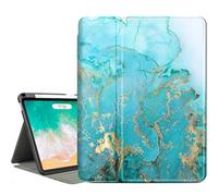 Vimorco Case for iPad Air M3/M2 11 Inch 2025/2024,for iPad Air 5th/4th Gen 10.9 inch,for iPad Pro 11 Inch 4th/3rd/2nd/1st Gen,4 Viewing Angles Cover,Pencil Holder,Auto Wake/Sleep,Blue Green Quicksand