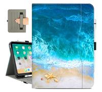 Vimorco for iPad 10th/ (A16) 11th Generation Case, for iPad Case 11th/10th Generation with Pencil Holder/Hand Strap/Pocket, Adjustable Angle,Fit iPad A16 Cover 11th/10th Gen, Ocean Beach