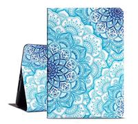 Vimorco for iPad 7th/8th/9th Generation Case 2019/2020/2021 10.2-inch Soft Rubber Back, Protective Leather, Adjustable Stand Auto Wake/Sleep Smart Slim Case for iPad 10.2 Inch Cover, Blue Mandala