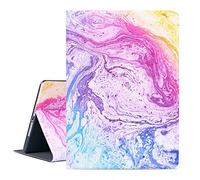 Vimorco for iPad 9.7 inch 2018/2017, for iPad 5th/6th Generation, for iPad Air 1/2, Soft Rubber Back Cover, Protective Leather Case, Adjustable Stand Auto Wake/Sleep(Colorful Marble)