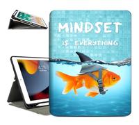 Vimorco for iPad 9th/8th/7th Generation Case 10.2 Inch, for iPad Pro 10.5 Inch Case, for iPad Air 3rd Generation Cases 10.5-inch Pencil Holder/4 Viewing Stands/Typing Stand/Slim, Goldfish as Shark