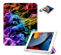 Vimorco for iPad 9th/8th/7th Generation Case 10.2 Inch, for iPad Pro 10.5 Inch Case Pencil Holder/2 Viewing Stands/Typing Stand/Slim for iPad Pro 10.5 Cover/iPad Air 3rd Generation Cover, Cyberpunk