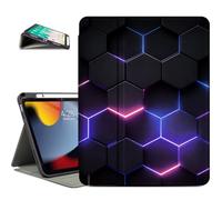 Vimorco for iPad (A16) 11th/10th Generation Case, Fit iPad A16 Case Pencil Holder for iPad 11th/10th Generation Cases 4 Viewing Angles, Typing Stand, Auto Wake/Sleep, Slim, Cyberpunk Tech Future