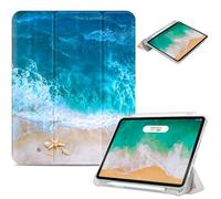 Vimorco for iPad Air 11 Inch Case, for iPad Air 5th/4th Generation Cases 10.9-inch, Fit iPad Pro 11 Inch Case 4th/3rd/2nd/1st Generation,Pencil Holder/2 Viewing Stands/Typing Stand/Slim, Beach Ocean