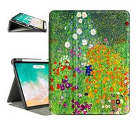 Vimorco for iPad Air 11 Inch Case, for iPad Air 5th/4th Generation Cover 10.9-inch,for iPad Pro 11 Inch Case 4th/3rd/2nd/1st Generation,Pencil Holder/4 Viewing Stands/Typing Stand/Slim, Flower Garden