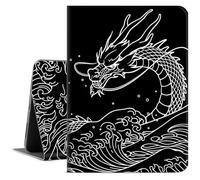 Vimorco for iPad Air 11 Inch Case, for iPad Air M3/M2 11 Inch Case 2025/2024, for iPad Air 5th/4th Generation Case 10.9-inch, Soft PU Leather Back Cover, Multi-Angle Viewing, Dragon Japanese Wave