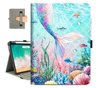 Vimorco for iPad Air 11 Inch Case M3/M2 2025/2024, for iPad Air 5th/4th Generation Cover 10.9-inch, for iPad Pro 11 Inch Case 4th/3rd/2nd/1st Generation Pencil Holder/Hand Strap/Pocket, Ocean Mermaid
