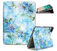 Vimorco for iPad Air 11 Inch Case M4/M3/M2, iPad Air 5th/4th Gen 10.9 Inch Cases, Multi Angle Case for iPad Pro 11 Inch 4th/3rd/2nd/1st Generation, Pencil Holder&Auto Wake&Foldable, Blue Flower
