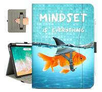 Vimorco for iPad Air M3/M2 11 Inch Case 2025/2024,for iPad Air 5th/4th Generation Cover 10.9”, for iPad Pro 11 Inch Case 4th/3rd/2nd/1st Generation Pencil Holder/Hand Strap/Pocket, Goldfish as Shark