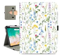 Vimorco for iPad Air M3/M2 11 Inch Case 2025/2024,for iPad Air 5th/4th Generation Cover 10.9”, for iPad Pro 11 Inch Case 4th/3rd/2nd/1st Generation Pencil Holder/Hand Strap/Pocket, Flower Art Floral
