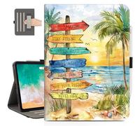 Vimorco for iPad Air M3/M2 11 Inch Case 2025/2024, for iPad Air 5th/4th Generation Cover 10.9-inch, for iPad Pro 11 Inch Case 4th/3rd/2nd/1st Generation Pencil Holder/Hand Strap/Pocket, Beach Path