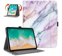 Vimorco for iPad Air M3/M2 11 Inch Case,for iPad Air 5th/4th Generation Cover 10.9-inch,for iPad Pro 11 Inch Case 4th/3rd/2nd/1st Generation 360 Degree Rotating Pencil Holder 5 Viewing Angles, Marble