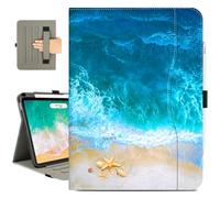 Vimorco for iPad Air M4/M3/M2 11 Inch Case 2026/2025/2024, for iPad Air 5th/4th Gen Cases 10.9-inch, for iPad Pro 11 Inch Case 4th/3rd/2nd/1st Generation Pencil Holder/Hand Strap/Pocket, Ocean Beach