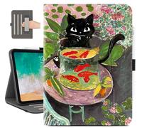Vimorco for iPad Air M4/M3/M2 11 Inch Case 2026,for iPad Air 5th/4th Generation Cases 10.9-inch, for iPad Pro 11 Inch Case 4th/3rd/2nd/1st Generation Pencil Holder/Hand Strap/Pocket, Fish Black Cat