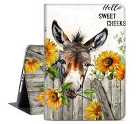 Vimorco iPad 9th Generation Case, Funny Donkey iPad 7th/8th Generation Case for iPad 10.2 Case, 10.2 inch iPad Case Auto Sleep/Wake, iPad Cover 9th Generation Case Multi-Angle View, Sunflower