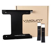 ViMount Wall Mount Metal Holder Compatible with PlayStation 4 PS4 Classic/FAT (first version) with 2x Controllers wall mount in Black Color