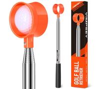 VIMPSEY 9Ft/12Ft/17Ft/20Ft Golf Ball Retriever for Water Telescopic, High Durability Double Sided Golf Ball Picker Upper, Men's and Women's Golf Accessories Gifts. (9Ft)
