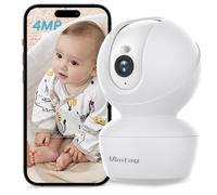 Vimtag Indoor Camera, 2.5K 4MP Baby Monitor, 360° Pan/Tilt WiFi Camera, Pet Camera, Home Security Camera, AI Human/Sound/Motion Detection, Night Vision, 2-Way Talk, Cloud/SD Card Storage