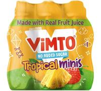Vimto Drink Collection any Occasion 2026 (Vimto Original No Added Sugar Tropical Kids Juice Drinks 250ml)