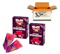 Vimto Ezzy Freezy Pyramids Bulk Pack of Fruit Flavoured Ice Lollies - Refreshing Frozen Multipack Freezer Sweets, Treats for Kids & Adults (2 Packs)