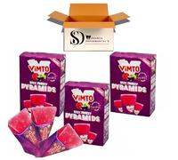 Vimto Ezzy Freezy Pyramids Bulk Pack of Fruit Flavoured Ice Lollies - Refreshing Frozen Multipack Freezer Sweets, Treats for Kids & Adults (3 Packs)
