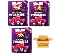 Vimto Ezzy Freezy Pyramids Fruit Flavoured - Ice Lollies Bulk Multipack - Freezer Ready Frozen Ice Treats for Kids & Adults, Refreshing Summer Sweets (3 packs)