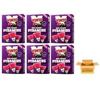 Vimto Ezzy Freezy Pyramids Fruit Flavoured - Ice Lollies Bulk Multipack - Freezer Ready Frozen Ice Treats for Kids & Adults, Refreshing Summer Sweets (6 packs)