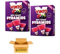 Vimto Ezzy Freezy Pyramids Fruit Flavoured - Ice Lollies Bulk Multipack - Freezer Ready Frozen Ice Treats for Kids & Adults, Refreshing Summer Sweets (2 packs)
