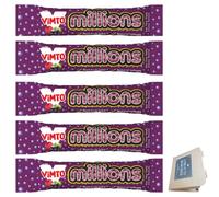 Vimto Millions Sweets Candy Vimto Flavour Tubes 40g - Pack Of 5