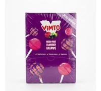 Vimto Mixed Fruit Flavour Lollipops, 200 Pieces, 1.26kg Bulk Box - Individually Wrapped Hard Sweets | Classic Juicy Taste for Party Bags and Sharing Bowls