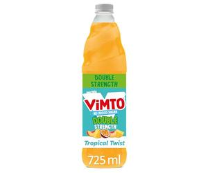 Vimto Tropical Twist No Added Sugar Double Concentrate Fruit Squash, 725 ml