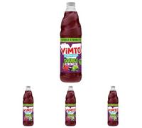 Vimto Tropical Twist No Added Sugar Double Concentrate Fruit Squash, 725 ml (Pack of 4)