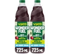 Vimto Wonderfuel Squash - No Added Sugar - Vitamins B C D - Iron Zinc - 7