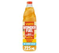 Vimto Wonderfuel Squash - No Added Sugar - Vitamins B C D - Iron Zinc - 7