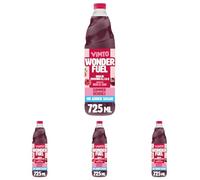 Vimto Wonderfuel Squash - No Added Sugar - Vitamins B, C & D - Iron & Zinc - 725ml - Breakfast Functional Drink - Summer Berries (Pack of 4)