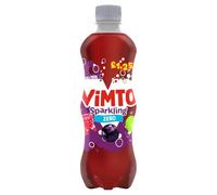 Vimto Zero Real Fruit Drink, Blackcurrant, Grape & Raspberry, No Added Sugar (12 x 500ml, Zero No Sugar Sparkling)