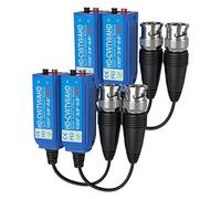 VIMVIP Video Balun Transceiver,5MP Mini CCTV BNC HD CVI/TVI/CVBS/AHD Passive Video Balun Split Joint Transmitter 2 Pairs