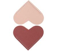 Vin 2pcs Leather Heart Bookmark,Bookmarks for Women,Portable Book Marks Women Gift,Book Accessories for Reading Lover,Cute Handmade Books Reading Gift for Books Lovers