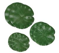 Vin Beauty 6 Pcs Artificial Lily Pads, Realistic Lily Pads Leaves, Floating LilyPad, Artificial Floating Foam Lotus Leaves, Water LilyPad Leave Pond Decor for Pond Pool Koi Fish Garden Decoration