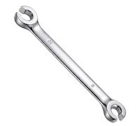 Vin Beauty 8mm x 10mm Flare Nut Wrench, Double Open End CR-V Chrome Vanadium Steel Metric Line Wrench, 15-Degree Offset Design for Brake Line Fuel Lines Transmission Repair, Automotive Tool
