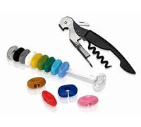 Vin Bouquet FI 044 SET Corkscrew & markers, Includes 2 Levers Corkcrew & GlassMakers Set