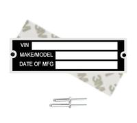 - - Vin Number Plate,Custom Engraved Aluminum Vin Plates for Trailers,Trailer Vin Plate Replacement(35 FBA)
