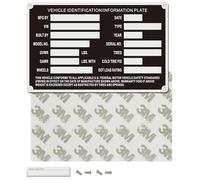 Vin Plates for Trailers Replacement Vin Plate Vin Number Plate for Trailer Trailer Plate Vin Tags Serial Number Plate Vehicle Identification/Information Plate Data TAG Blank Model VIN