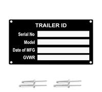 Vin Plates for Trailers, Vin Plate,Blank Aluminum Vin Plate Replacement,Trailer Vin Plate Replacement,Vin Tag,Vin Number Plate Replacement!