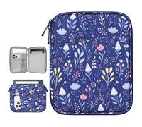 Vinabilia 6-7 Inch Protective Sleeve Carrying Case for 7" Kindle Paperwhite and Kindle Colorsoft Signature Edition, 6" Kindle, 6" Kobo Clara BW/Colour, 7" Kobo Libra Colour/E-Reader, Night Blue