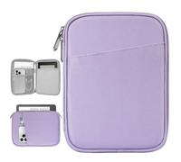 Vinabilia 6-7 Inch Protective Sleeve Carrying Case for 7" Kindle Paperwhite and Kindle Colorsoft Signature Edition, 6" Kindle, 6" Kobo Clara BW/Colour, 7" Kobo Libra Colour/E-Reader, Grey Purple