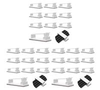 Vinabo 10 Pcs Cable Holder Clips,Self Adhesive Cable Management Clips, Cable Organisers Wire Clips Cord Holder for Home, Office, Car, Nightstand, Desk Accessories (White) (Pack of 3)