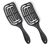 Vinabo 2 pcs Hair Brush without Pulling, Detangling Brush, Suitable for Curls & Long Hair Brush for Wet and Dry Hair, Detangling Massage Brush for Women/Men/Children